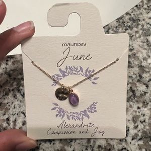 Never worn June birthstone necklace